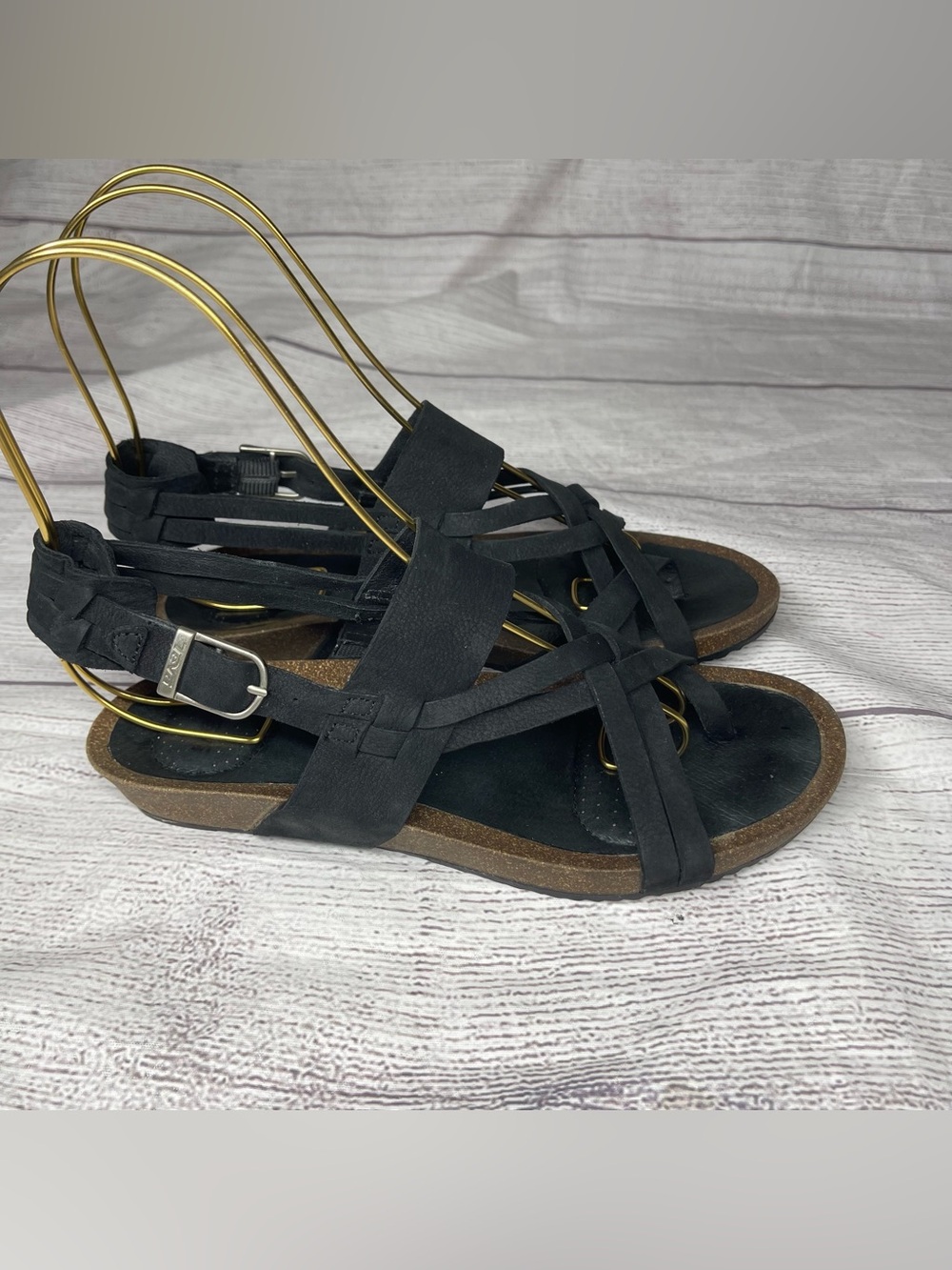 Teva Women’s 7.5 Ysidro Extension Wedge Black Sandals